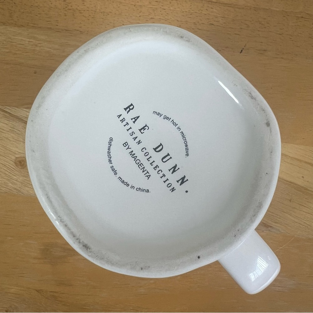 Rae Dunn by Magenta | NICE | Ivory W/ Black Letters Ceramic Coffee Tea Mug - Picture 4 of 5